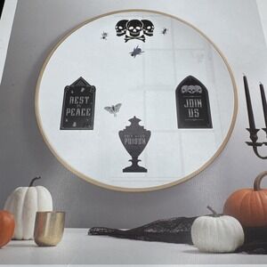 Martha Stewart Crafts Halloween Window or Mirror Clings Party Decorations Skulls